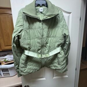 CAbi Olive Green Quilted Jacket